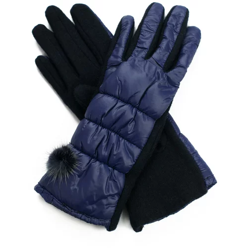 Art of Polo Woman's Gloves Rk14317-5 Navy Blue