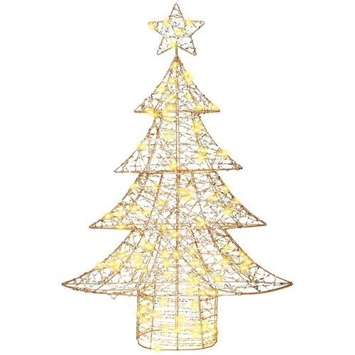 VidaXL Božićno drvce s 120 LED svjetlima Topla bijela 120 cm PET Slike