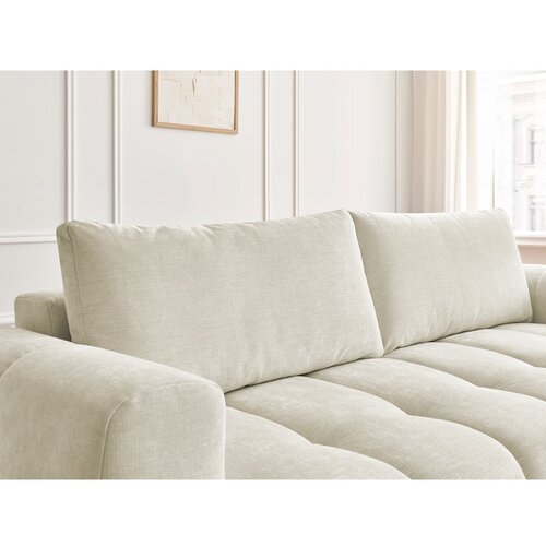 Bobochic Paris Bež sklopiva/s prostorom za odlaganje sofa 251 cm Fuji &amp;ndash; Slike