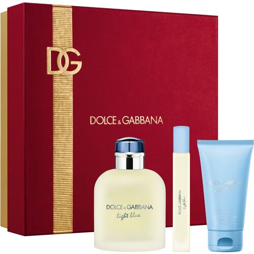 Dolce & Gabbana Light Blue Pour Homme EDT Trio Gift Set darilni set za moške Cene