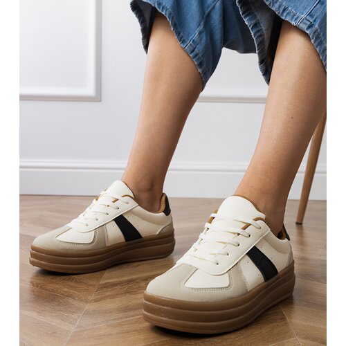 D/CEO Beige Women's Platform Sneakers Serila Cene