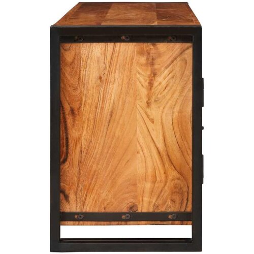  ormar Smeđa 120 x 33 x 50 cm Masivno bagremovo drvo Slike