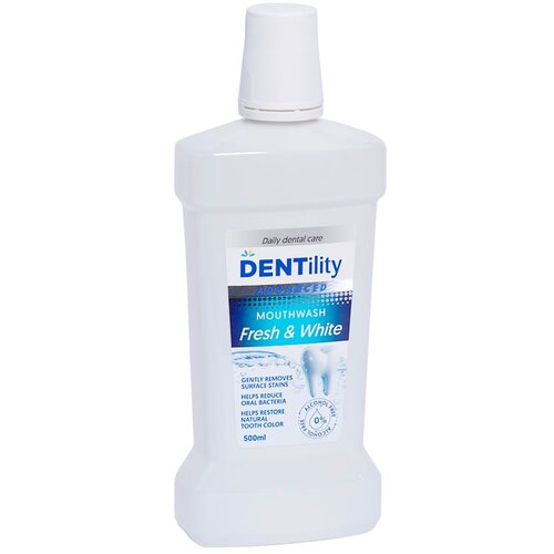 DENTILITY tečnost za ispiranje usta Fresh&White 500ml Cene