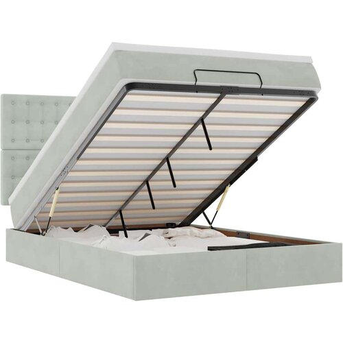  Otomanski krevet s madracima i LED 140x190 cm bar&amp;scaron;unasti Slike
