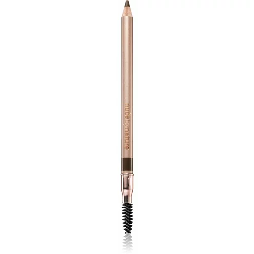 Nude by Nature Defining svinčnik za obrvi s krtačko odtenek 02 Medium Brown 1,08 g