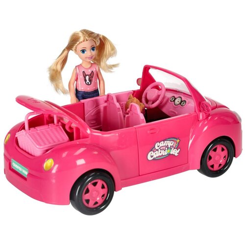  Auto lutka kabrio roza 4 el. Slike