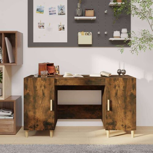  Radni stol boja dimljenog hrasta 140x50x75 cm konstruirano drvo Cijene