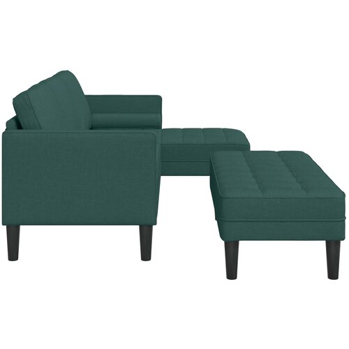  Set sofe s jastukom 2 pcs Tamnozelena Poliester Slike