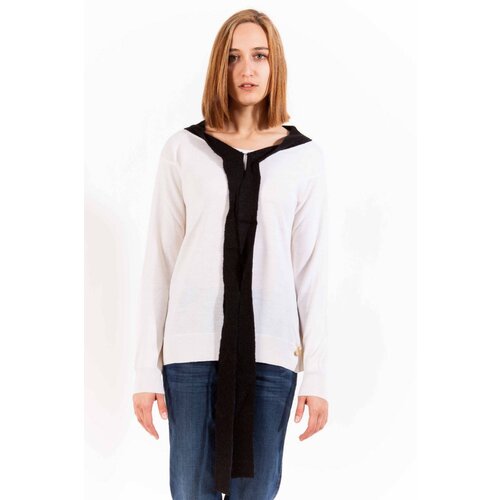 Love Moschino WHITE WOMAN SWEATER Slike