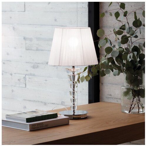 Ideal Lux - Kristalna stona lampa PEGASO 1xE27/60W/230V sjajni hrom Slike