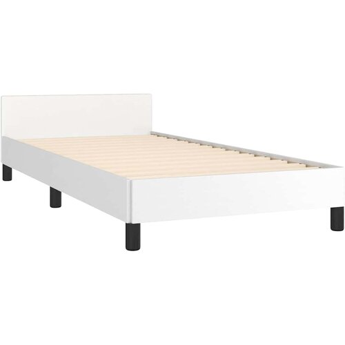  Okvir kreveta s uzglavljem bez madraca bijeli 90x200 cm Slike