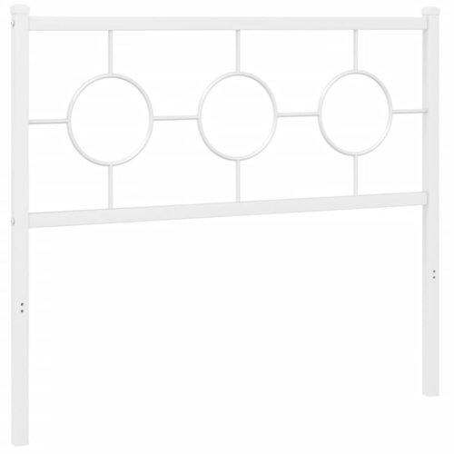 Maison Chic kovinsko posteljno vzglavje - vzglavna omarica - nočna omarica belo 100 cm, (21705181) Cene