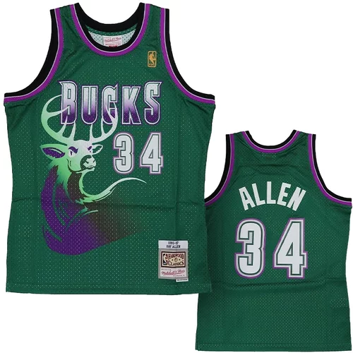 Mitchell And Ness Ray Allen 34 Milwaukee Bucks 1996-97 Mitchell & Ness Swingman dres