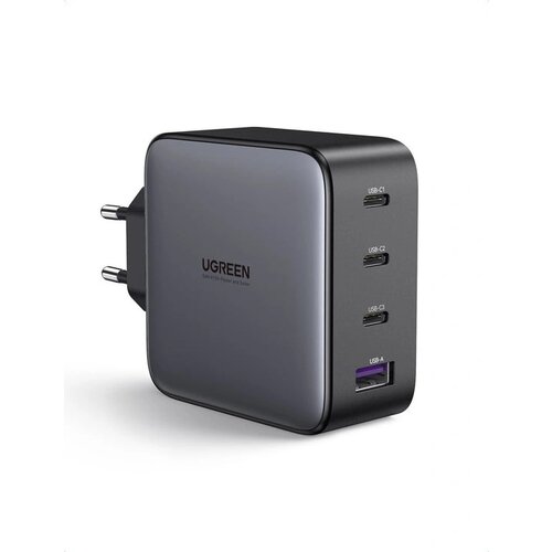 Ugreen USB-A in 3x USB-C 100W GaN hitri polnilec - box Slike