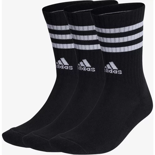 Adidas Set 3 parov unisex visokih nogavic 3-Stripes IC1321 Črna