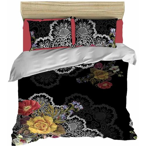  115 blackredwhiteyellow double duvet cover set Slike