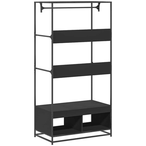 VidaXL Ormar crni 90 x 50 x 180 cm od konstruiranog drva Slike