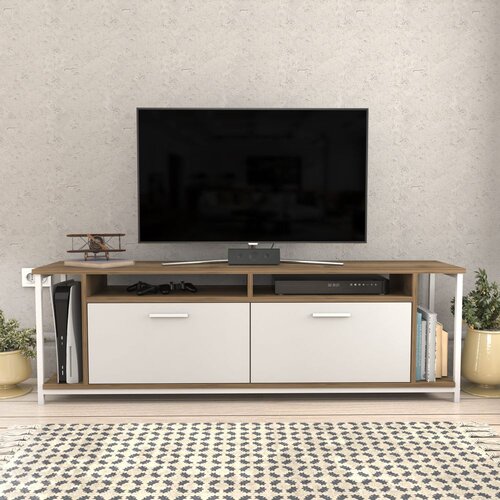 HANNAH HOME TV komoda Omar, 160x50,8x35 cm, Bijelo-Orah Cene