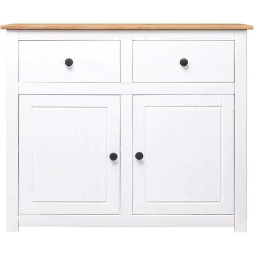Maison Chic Komoda - Predalnik bela 93x40x80 cm trdna borovina Panama Range, (21720028) Cene