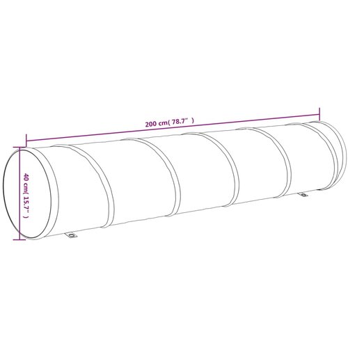 Tunel za pse plavi &amp;Oslash; 40 x 200 cm poliesterski Slike
