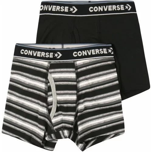 Converse Spodnjice svetlo siva / črna / bela