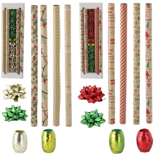  Božićni set za zamatanje darova (70 x 200 cm Slike