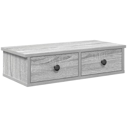Maison Chic Stenska polica - Viseča Polica s predali artisan hrast 60x28x15 cm inž. les, (21793887) Slike