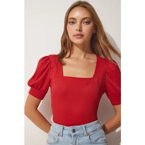 Happiness İstanbul Blouse - Red - Fitted