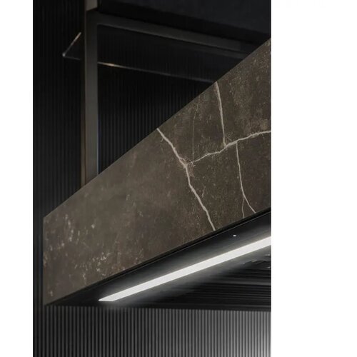 CIARKO DESIGN otočna napa MINIMAL 1 CRNA 120 cm (s personaliziranim panelom) Slike