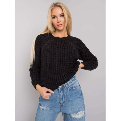 Fashion Hunters rue paris classic black sweater Slike