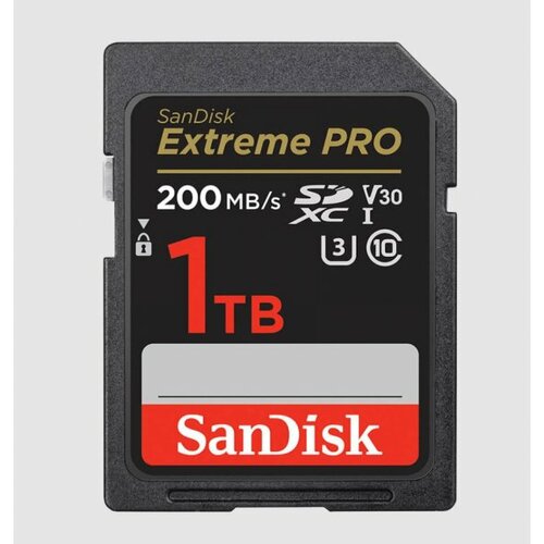 Sandisk SDXC 1TB extreme ProDeluxe 200MB/s UHS-I Class10 U3 V30 Slike