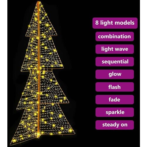  Božićno drvce s 160 LED svjetlima Topla bijela 150 cm PET Slike