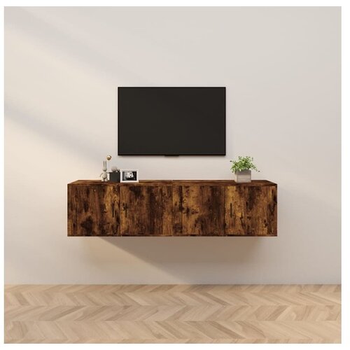 Zidni TV ormarići 2 kom boja dimljenog hrasta 80x34 5x40 cm Cijene