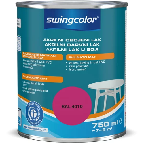 SWINGCOLOR Akrilni barvni lak Swingcolor (telemagenta, svilnato mat, 750 ml)