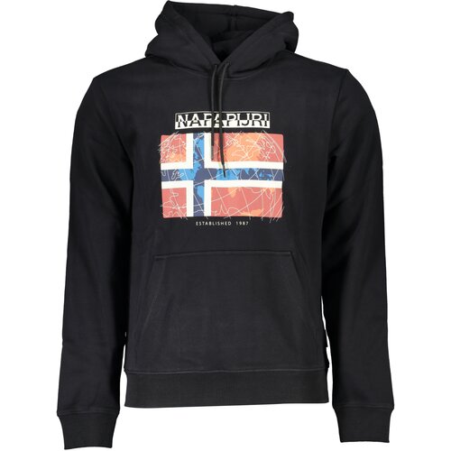 Napapijri MEN&amp;amp;#39;S BLACK ZIPLESS SWEATSHIRT Slike