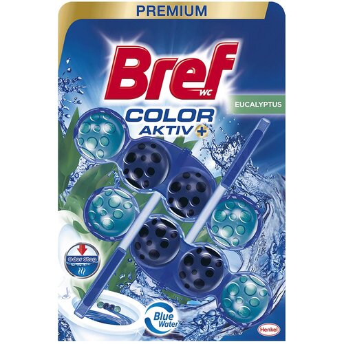 Bref WC osveživač Power Aktiv blue Eucalyptus, 2x50g Slike