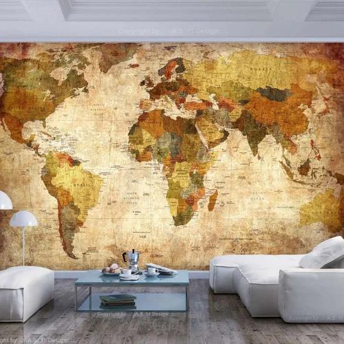  tapeta - Old World Map 200x140