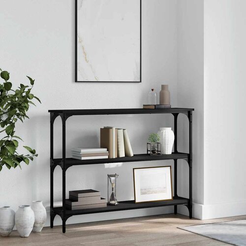  Konzolni stol crni 100 x 22,5 x 75 cm od konstruiranog drva Cene