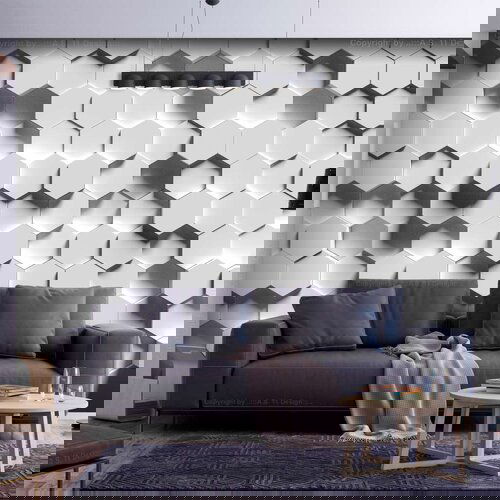  Samoljepljiva foto tapeta - Hexagonal Awareness 441x315 Slike