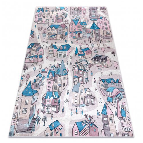 RugsX BAMBINO 61560 pralna preproga Mesto, ulice za otroke protizdrsna - bež / plava 120x170 cm, (5000359039) Cene