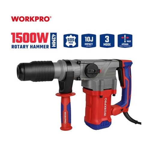 WorkPro wp470405 Električna rotaciona čekić bu&scaron;ilica SDS-MAX, 1500W (10 J) ( WP470405 ) Cene