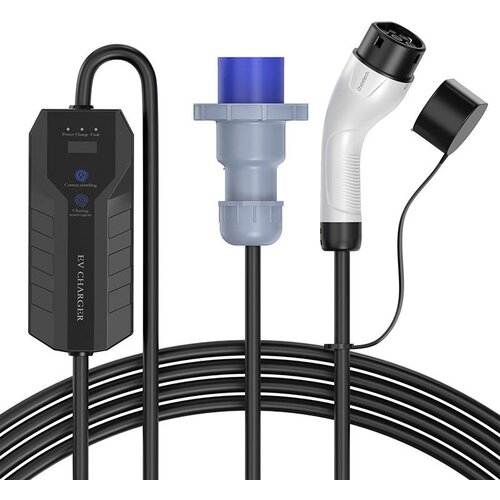 Choetech ACG17 7 kw polnilec za električne avtomobile tipa 2 z lcd zaslonom (črn), (20951219) Cene