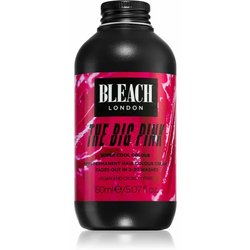 Bleach London Super Cool semi permanentna barva za lase odtenek The Big Pink 150 ml