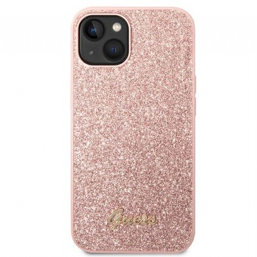 Guess gUHCP14MHGGSHP ovitek za iPhone 14 Plus 6.7 - roza z ble&amp;scaron;čicami Slike