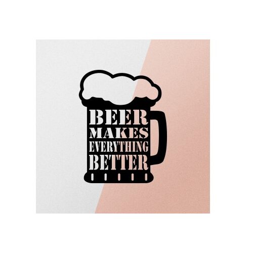 Wallxpert beer metal decor Slike