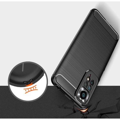 TECH-PROTECT TPUCARBON MASKA ZA XIAOMI REDMI NOTE 11 4G / 11S 4G Slike
