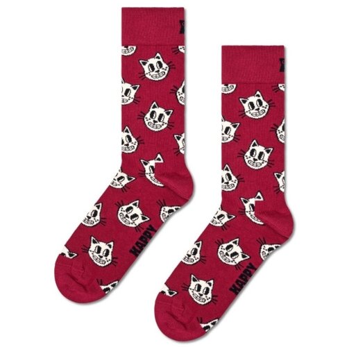 Happy Socks Dokolenke CAT SOCK Bordo Slike