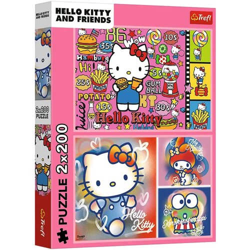 Trefl Hello Kitty in prijatelji 2x200-delna sestavljanka - Cene