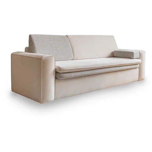 Miuform Bež sklopiva sofa 237 cm Wilson –