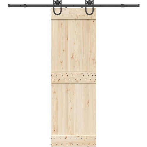 VidaXL Pribor za klizna vrata 200 cm čelični crni Slike